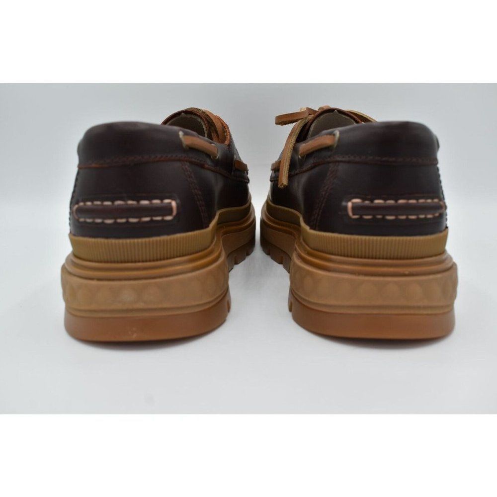 Timberland Brown and Tan Lug Sole Boat Shoes - Picture 4 of 11